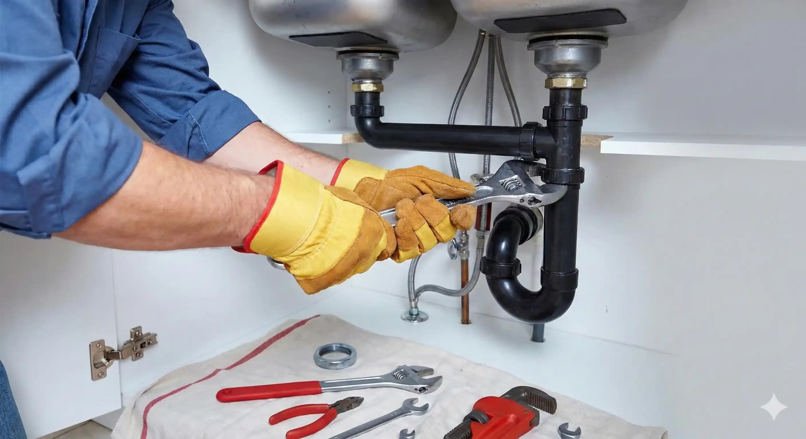 Checking water pipes for leaks